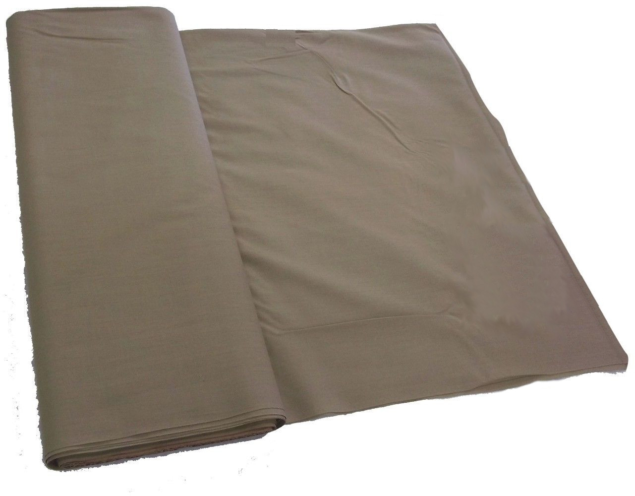 Khaki Broadcloth Fabric 45" - By The Yard - Click Image to Close