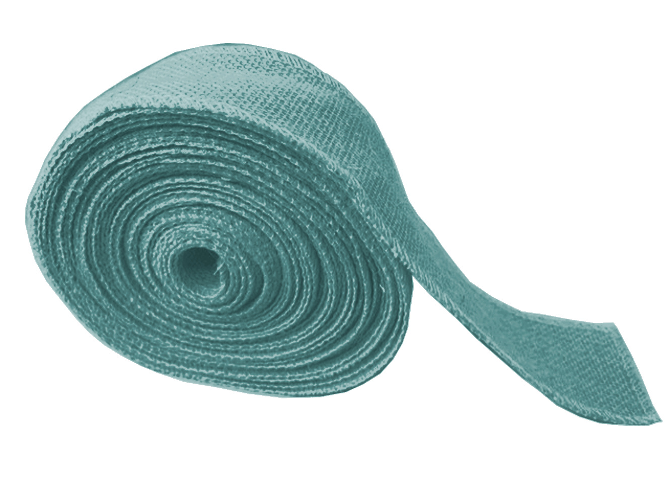 2" Light Blue Burlap Ribbon - 10 Yards (Serged) Made in USA - Click Image to Close