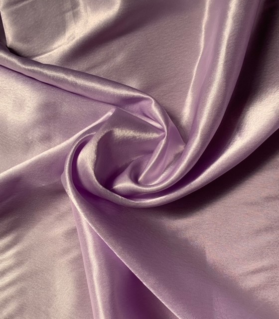 58/60 Lilac Crepe Back Satin Fabric Per Yard - 100% Polyester
