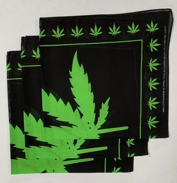 MBan6  Z 100% Legal Marijuana Weed Cannabis Bandannas Urban Wear  6 Pc Lot 