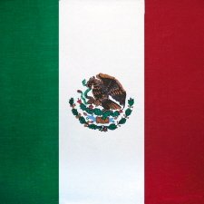 Mexican Flag Bandana - 22" x 22" 100% Cotton