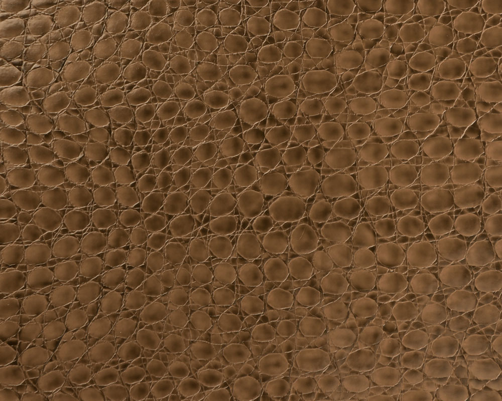 54" Mocha Crocco Faux Leather Fabric - By The Yard