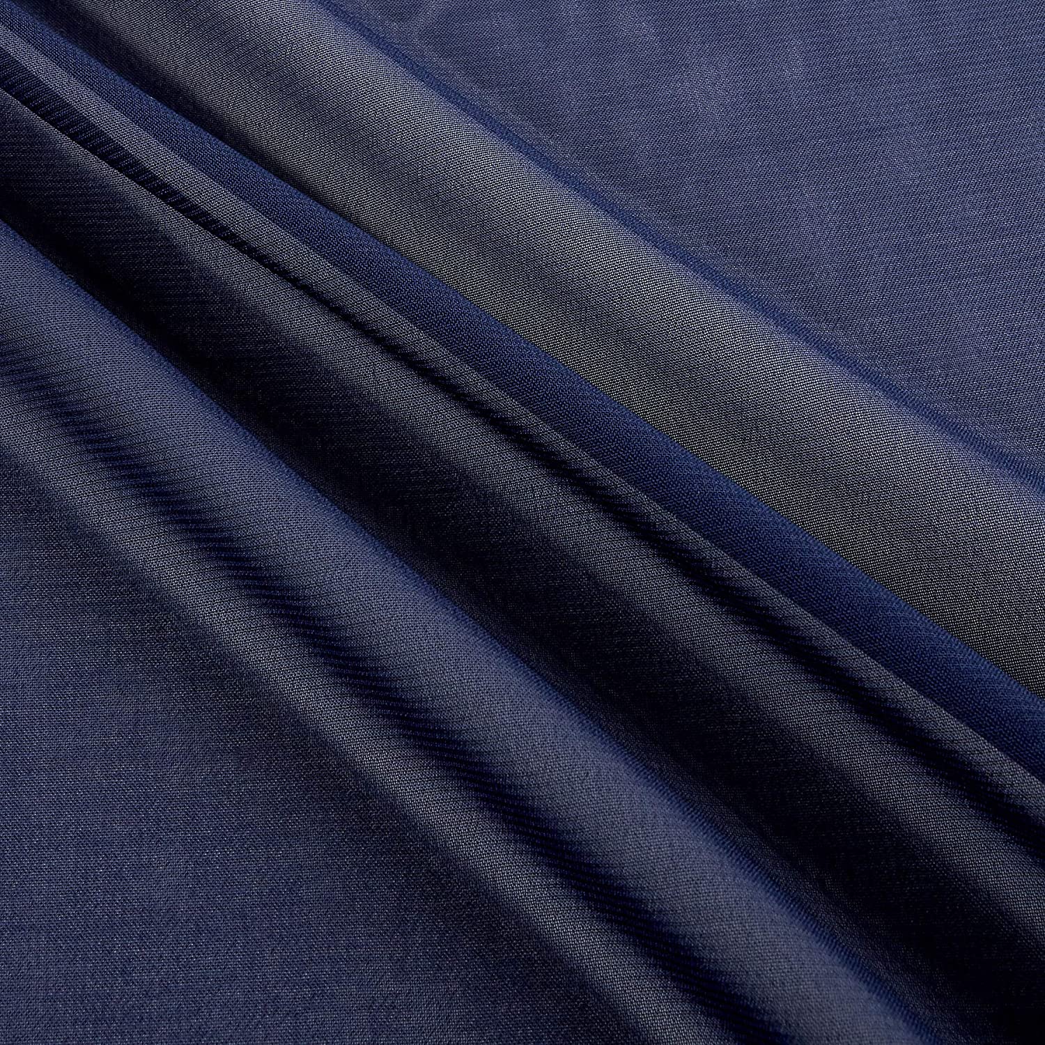 58" Navy Chiffon Fabric By The Yard - Polyester