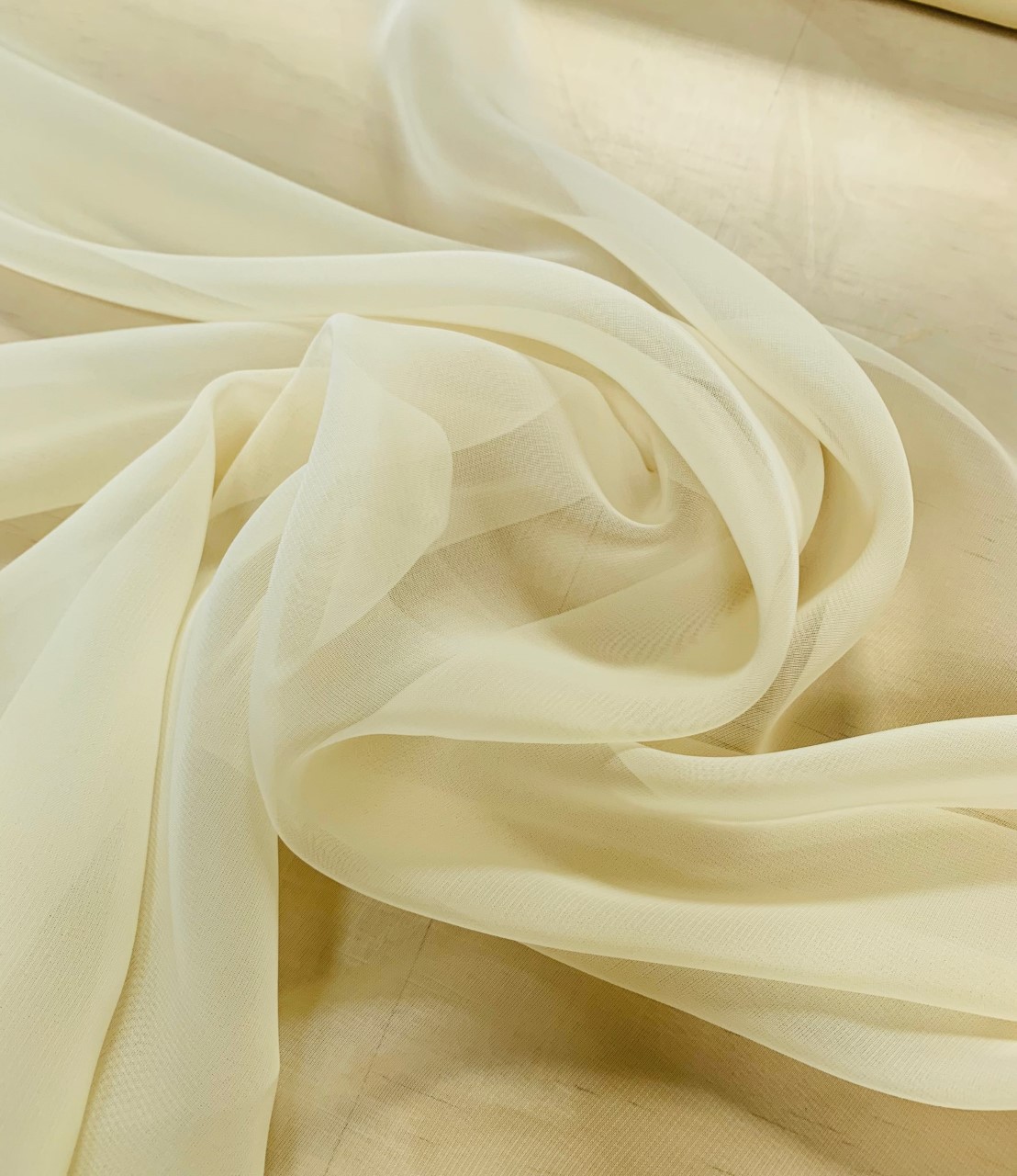 58" Nude Chiffon Fabric By The Yard - Polyester