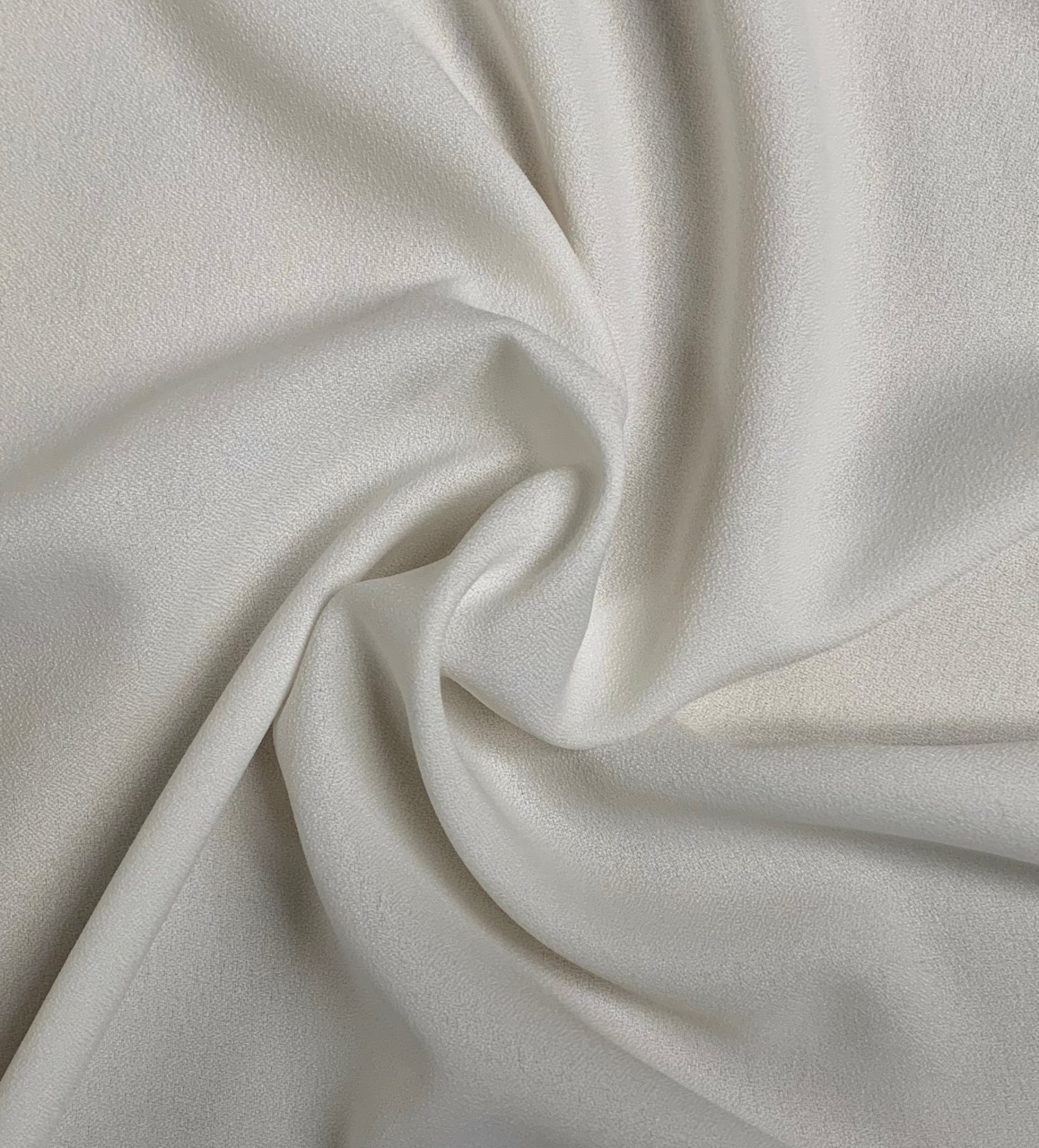 Off-White Crepe Fabric -60" By the yard (100% Polyester)