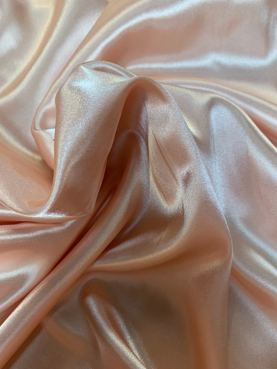 58/60" Peach Charmeuse Satin Fabric By The Yard