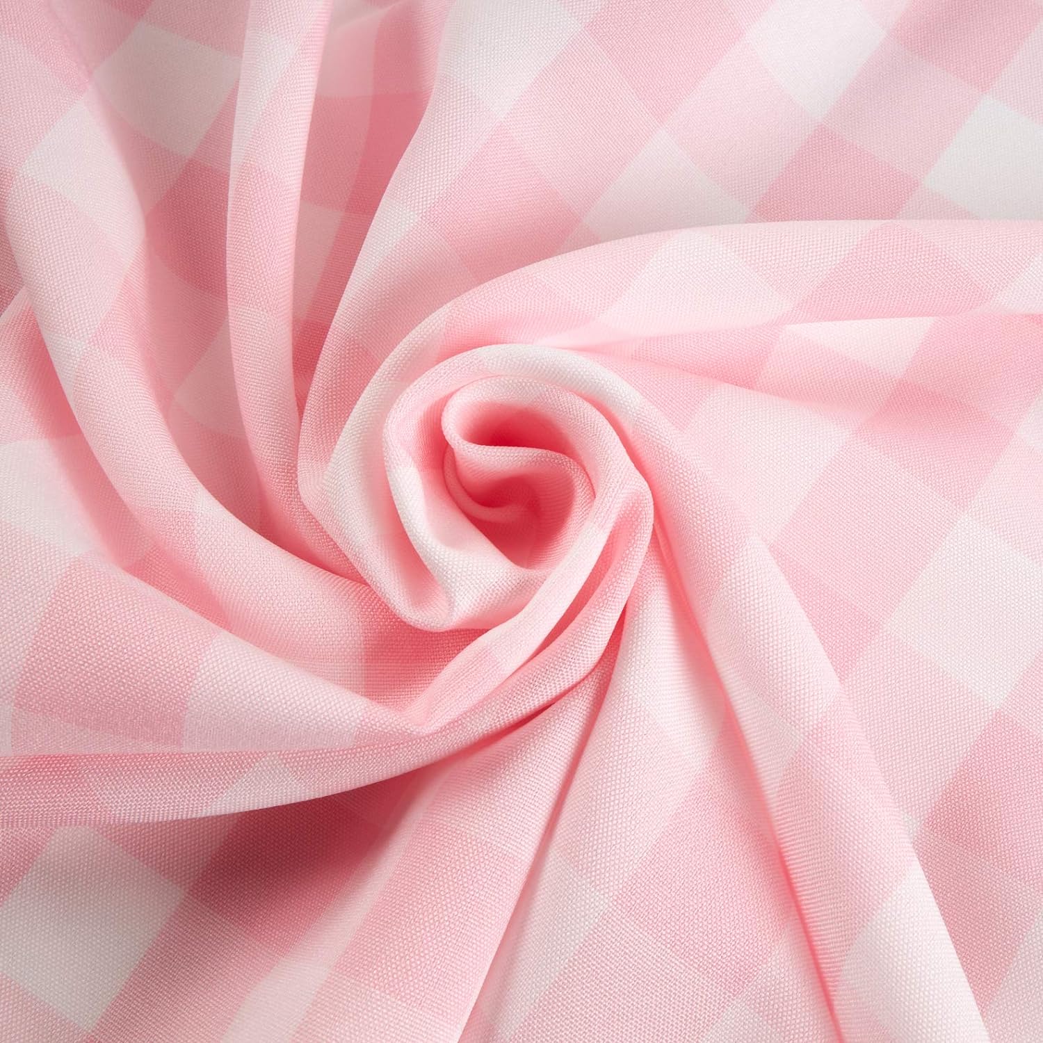 60" Pink Gingham 1" Check Fabric 100 Yard Roll (Free Shipping)