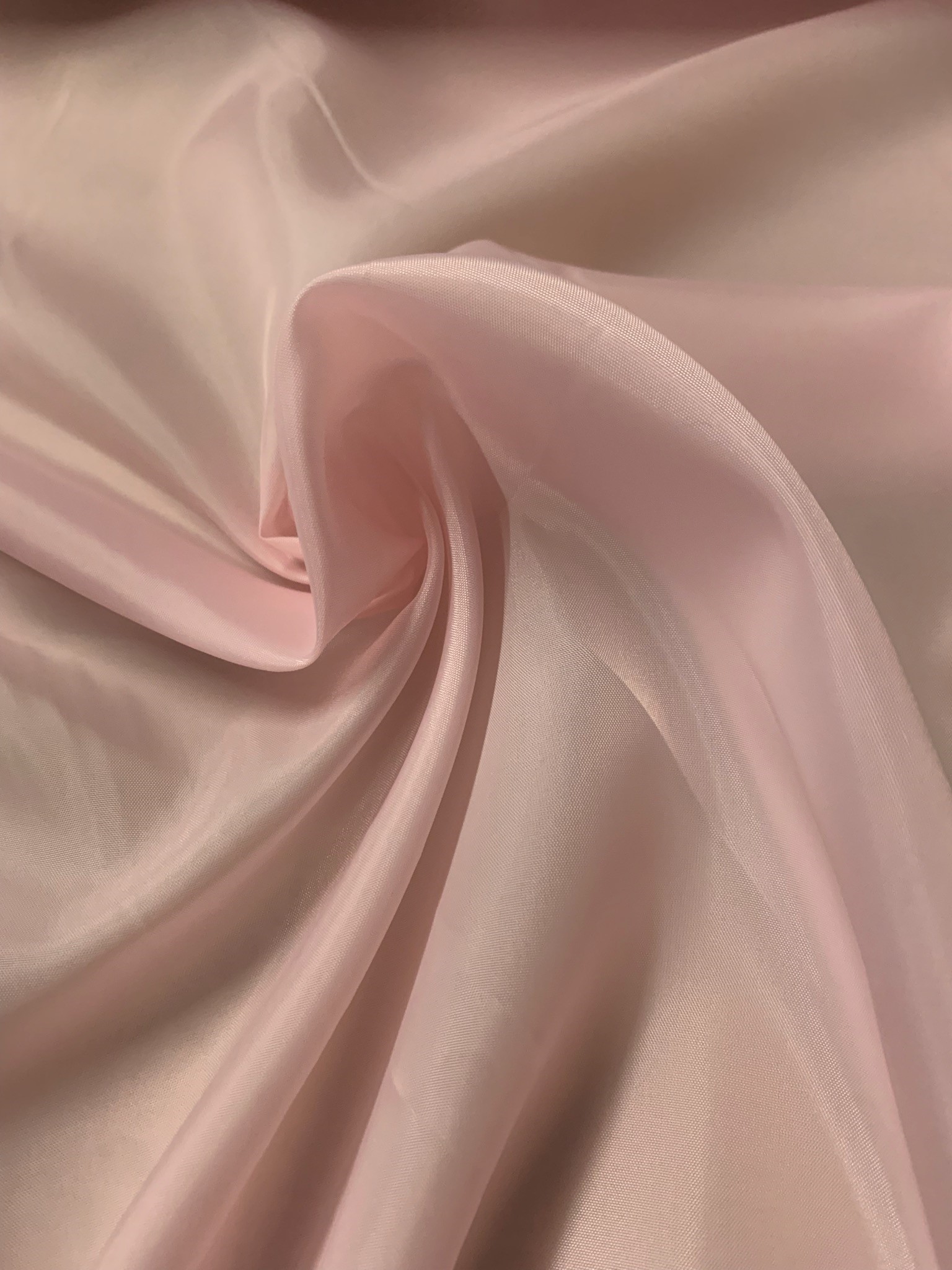Light Pink Polyester Lining Fabric 60" By The Yard - Click Image to Close