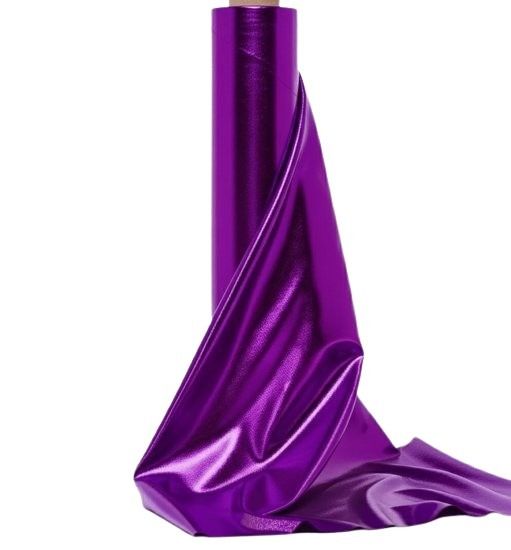 (image for) Purple Foil Metallic Spandex Fabric - Approximately 95 Yards On Roll
