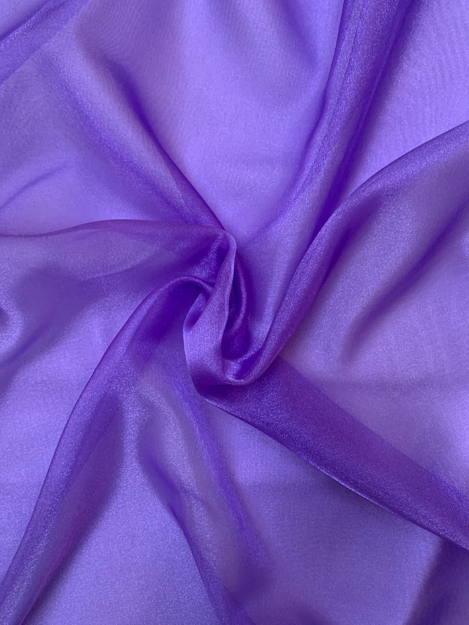 45" Purple Sparkle Organza Fabric 100% Nylon BTY Made In Japan - Click Image to Close