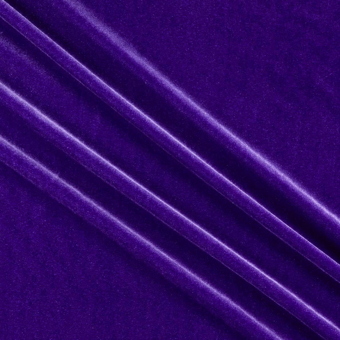 60" Foil Lame Metallic Stretch Spandex Fabric Purple Per Yard - Click Image to Close