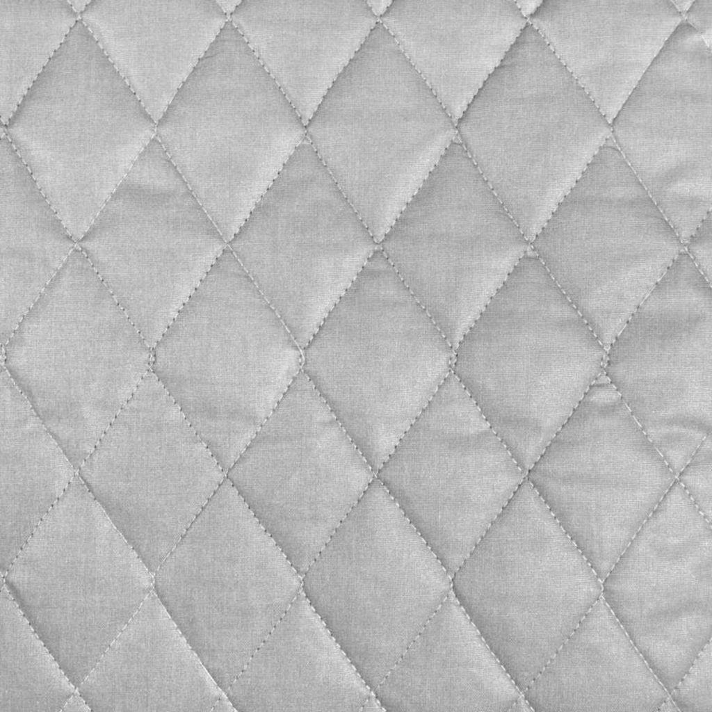 43" Wide Silver Quilted Heat Resistant Fabric By The Yard - Click Image to Close