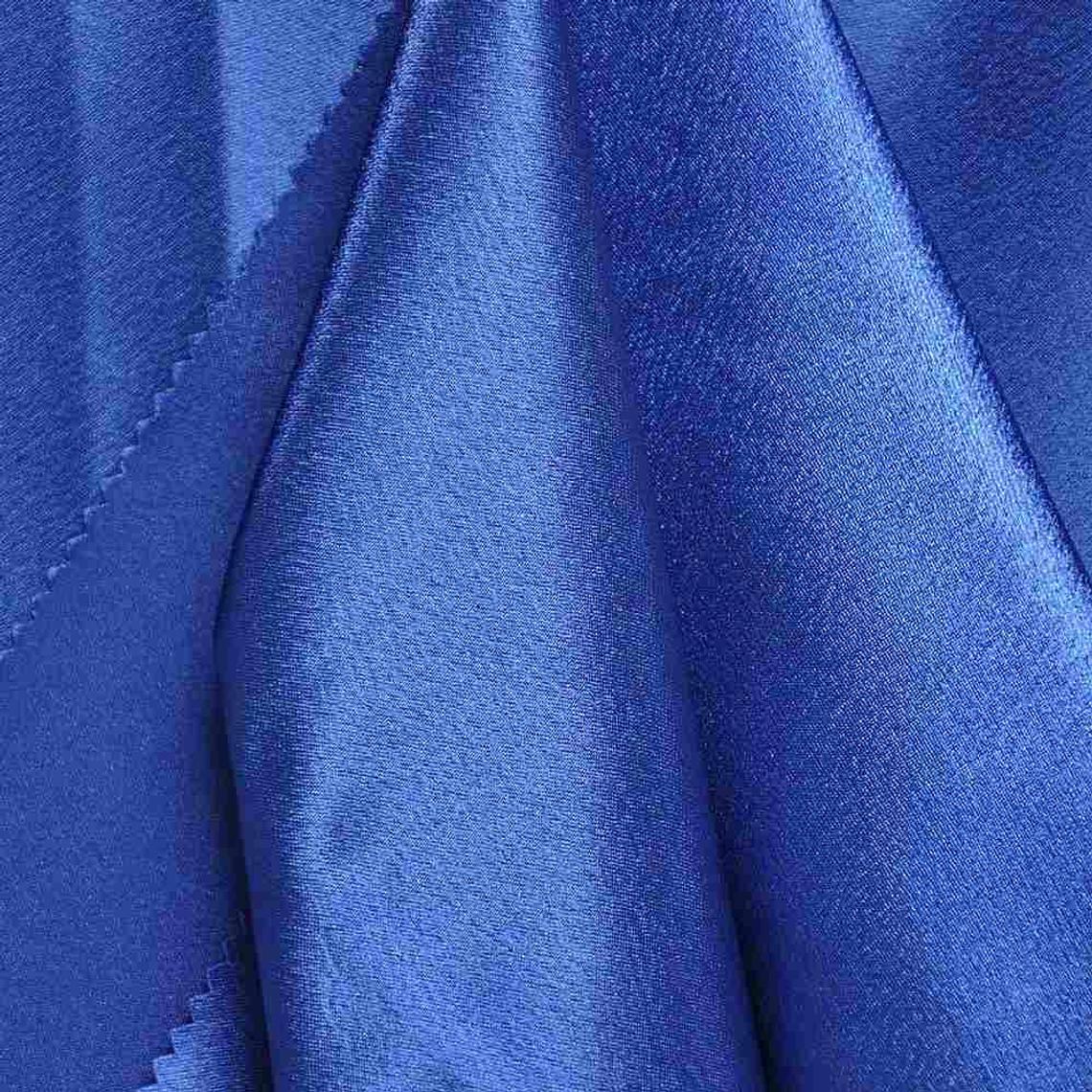 58/60 Royal Blue Crepe Back Satin Fabric Per Yard 100% Polyester