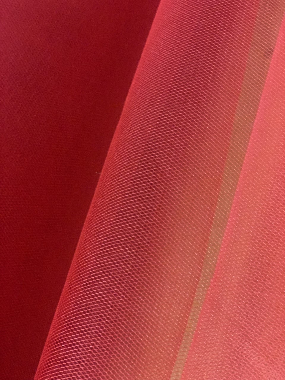 58/60" Red Hard Net Crinoline Fabric BTY 100% Polyester