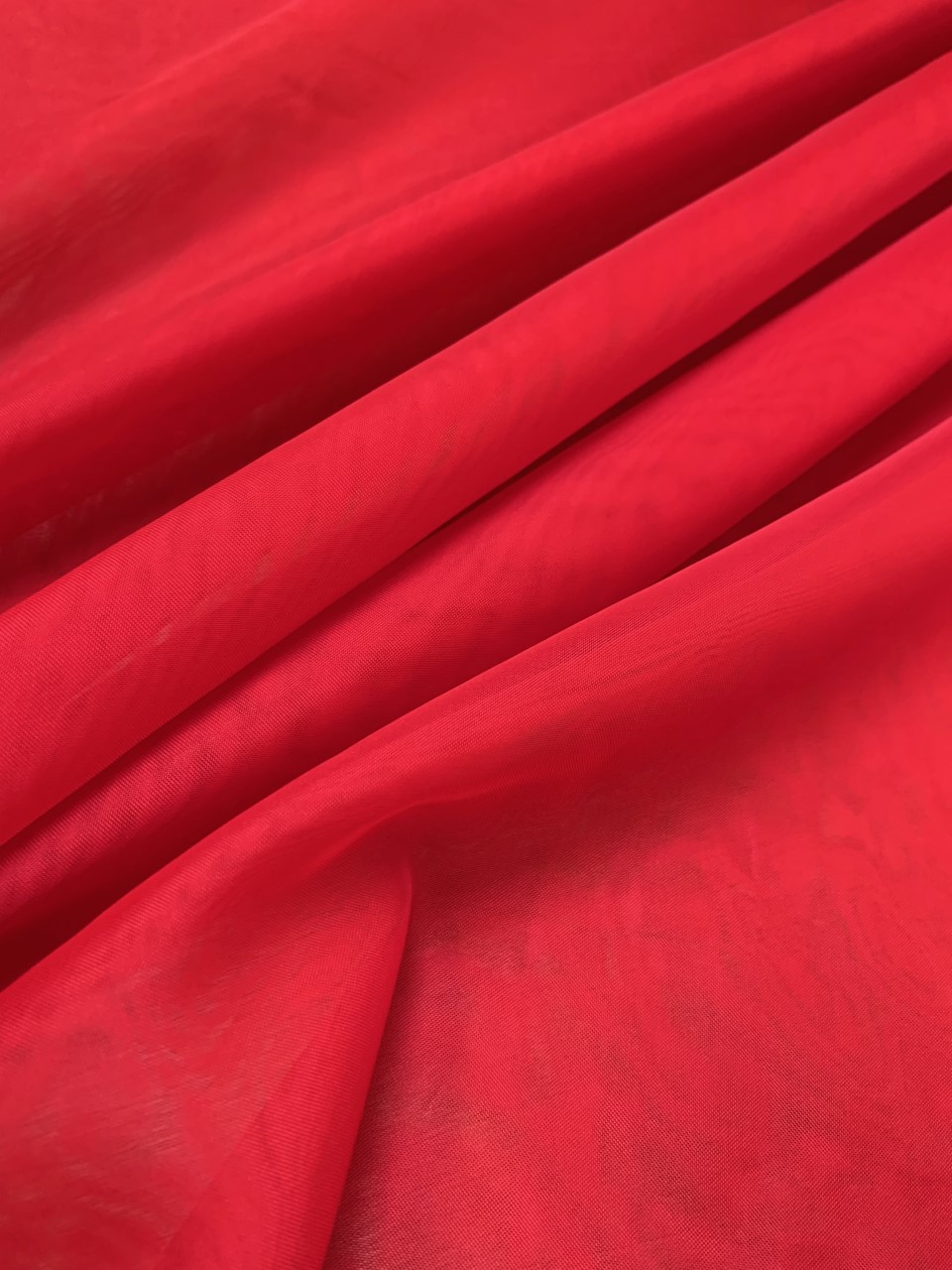 118" Red Voile Fabric By The Yard - Click Image to Close
