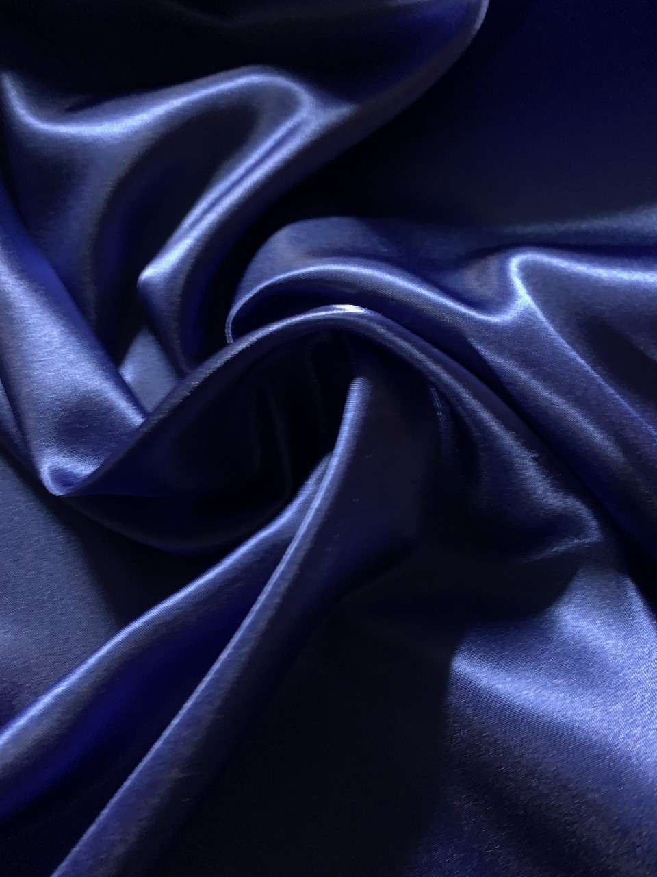 58/60" Royal Blue Charmeuse Satin Fabric By The Yard