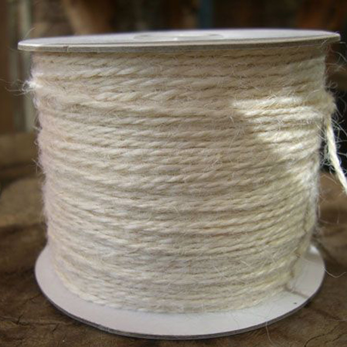 2 mm White Jute Twine - 100 Yards - Click Image to Close