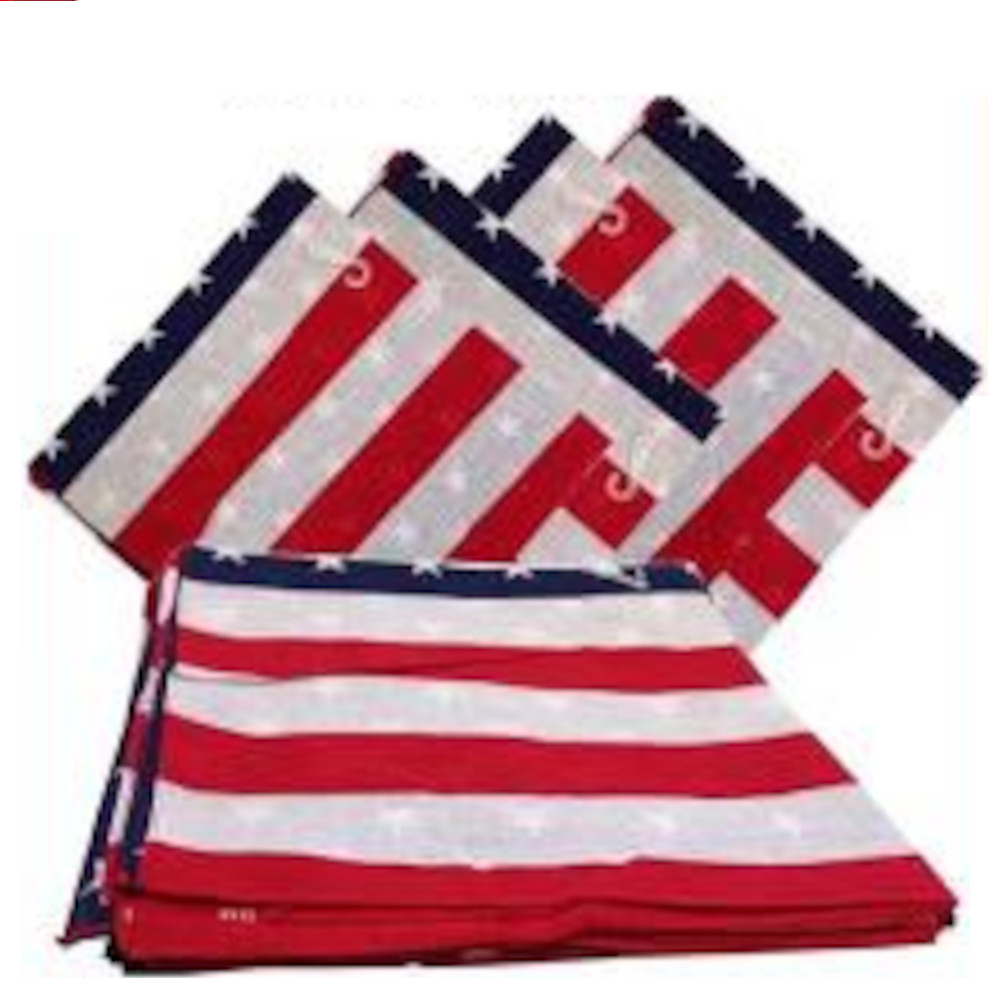 American Flag Bandanas (12 Pk) 22" x 22" 100% Cotton - Click Image to Close