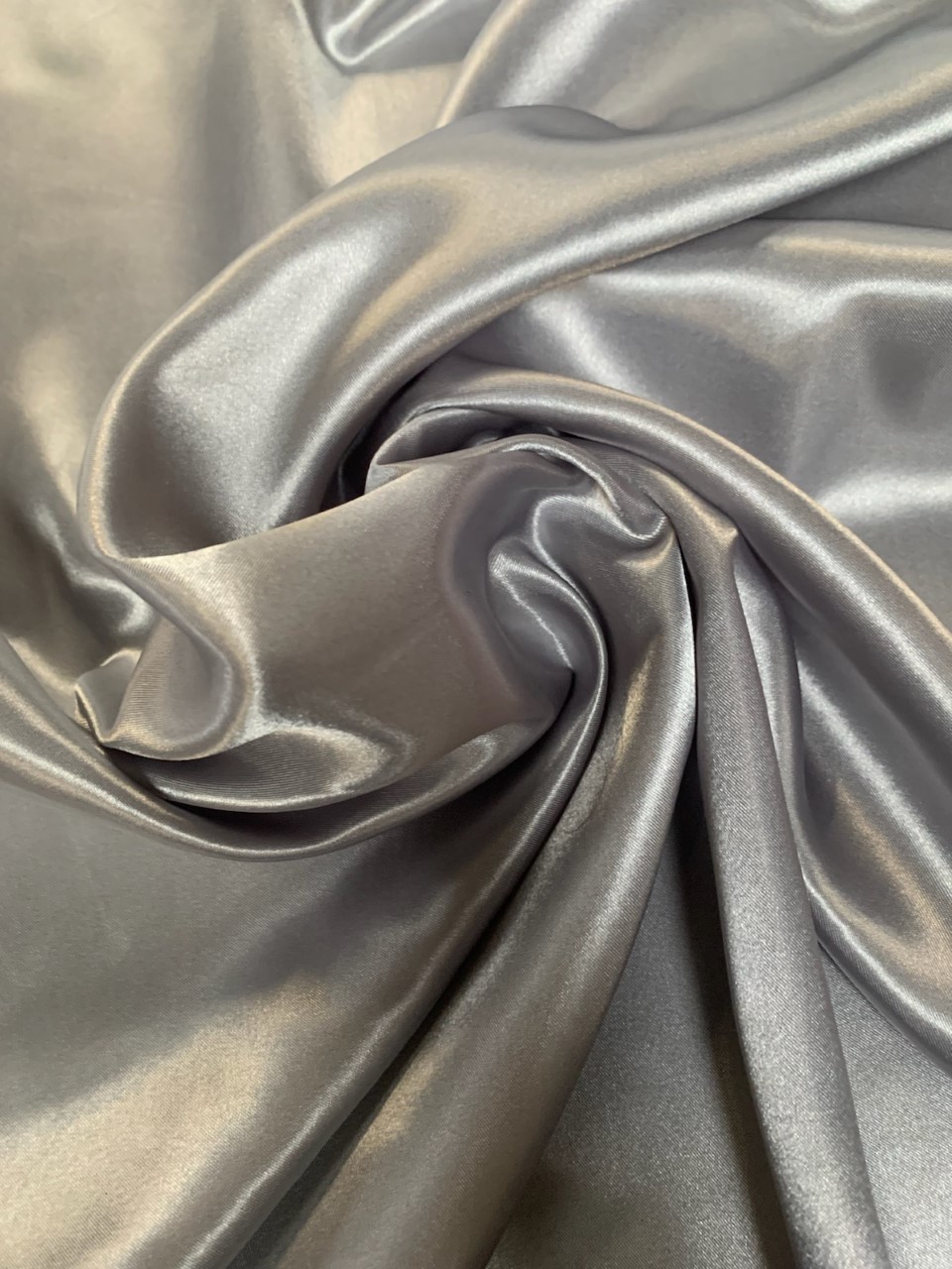 58/60" Silver Charmeuse Satin Fabric By The Yard