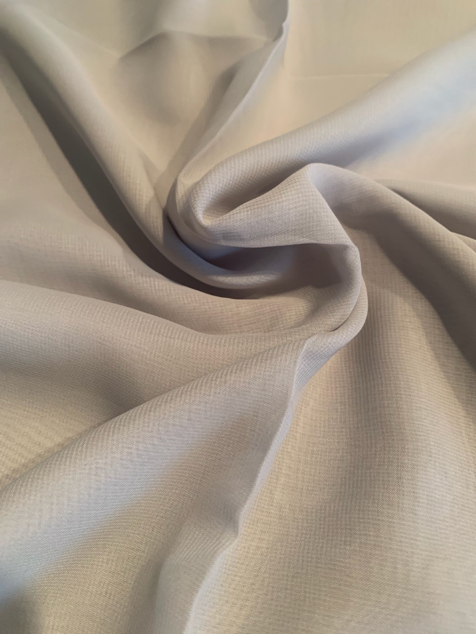 58" Silver Chiffon Fabric By The Yard - Polyester