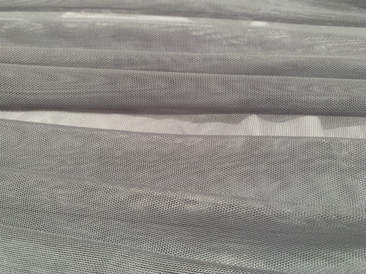 60" Silver Power Mesh Fabric 80% Poly 20% Spandex Per Yard