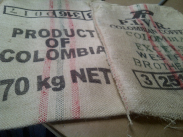 28" x 36" Used Sisal Coffee Bags - Click Image to Close