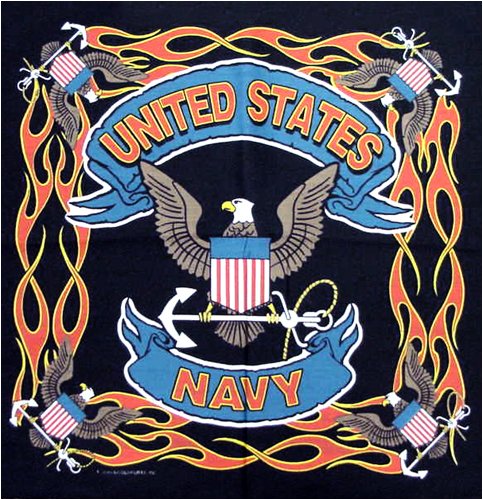 United States Navy Bandana 22" x 22"