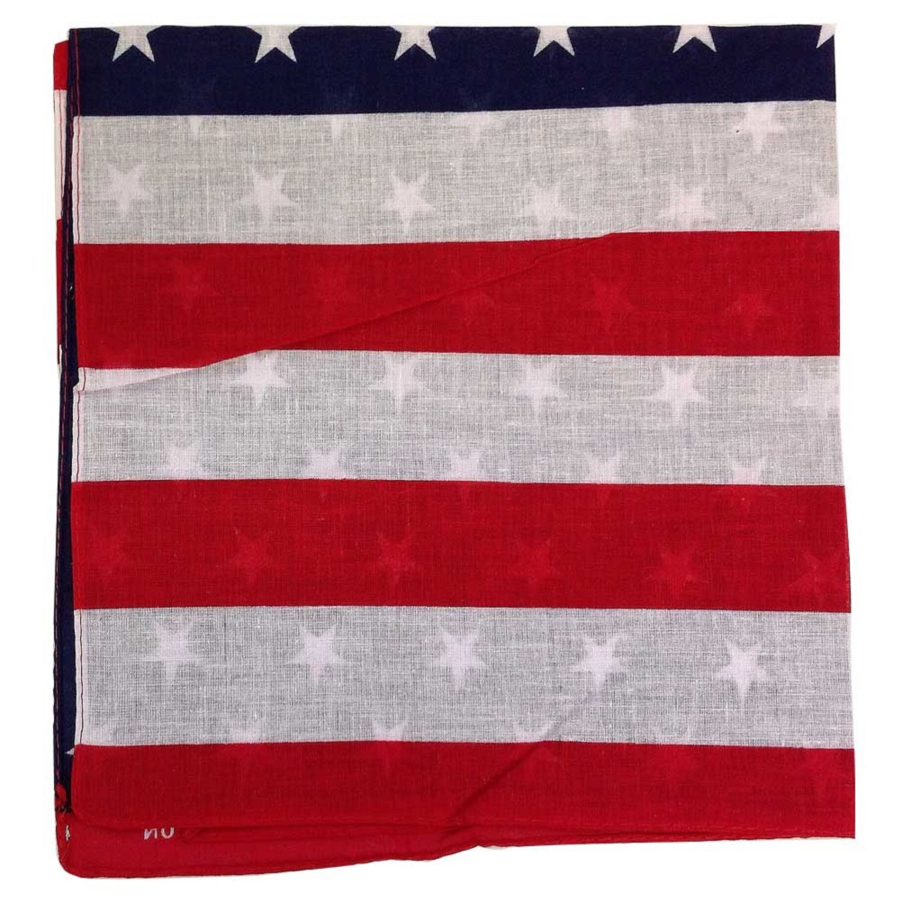American Flag Bandana - 22" x 22" - (100% cotton)