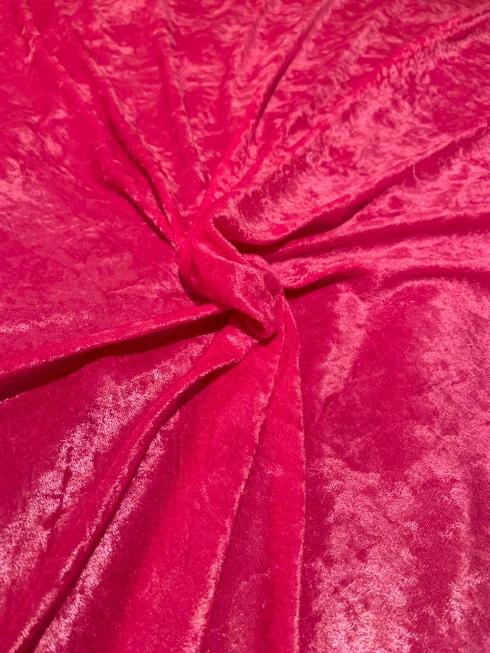 58" Fucshia Stretch Velour Fabric - By The Yard - Click Image to Close