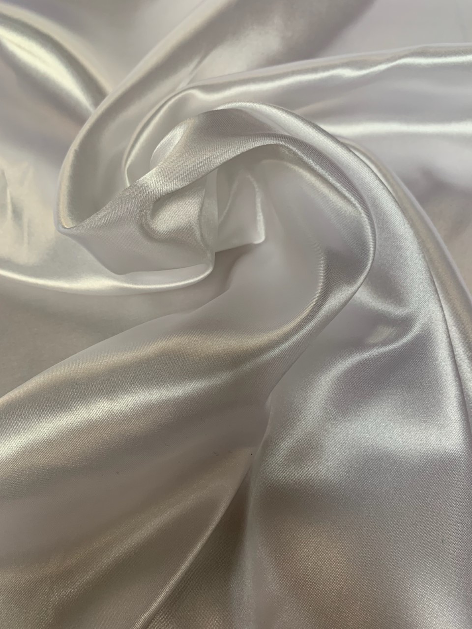 58/60" White Charmeuse Satin Fabric By The Yard