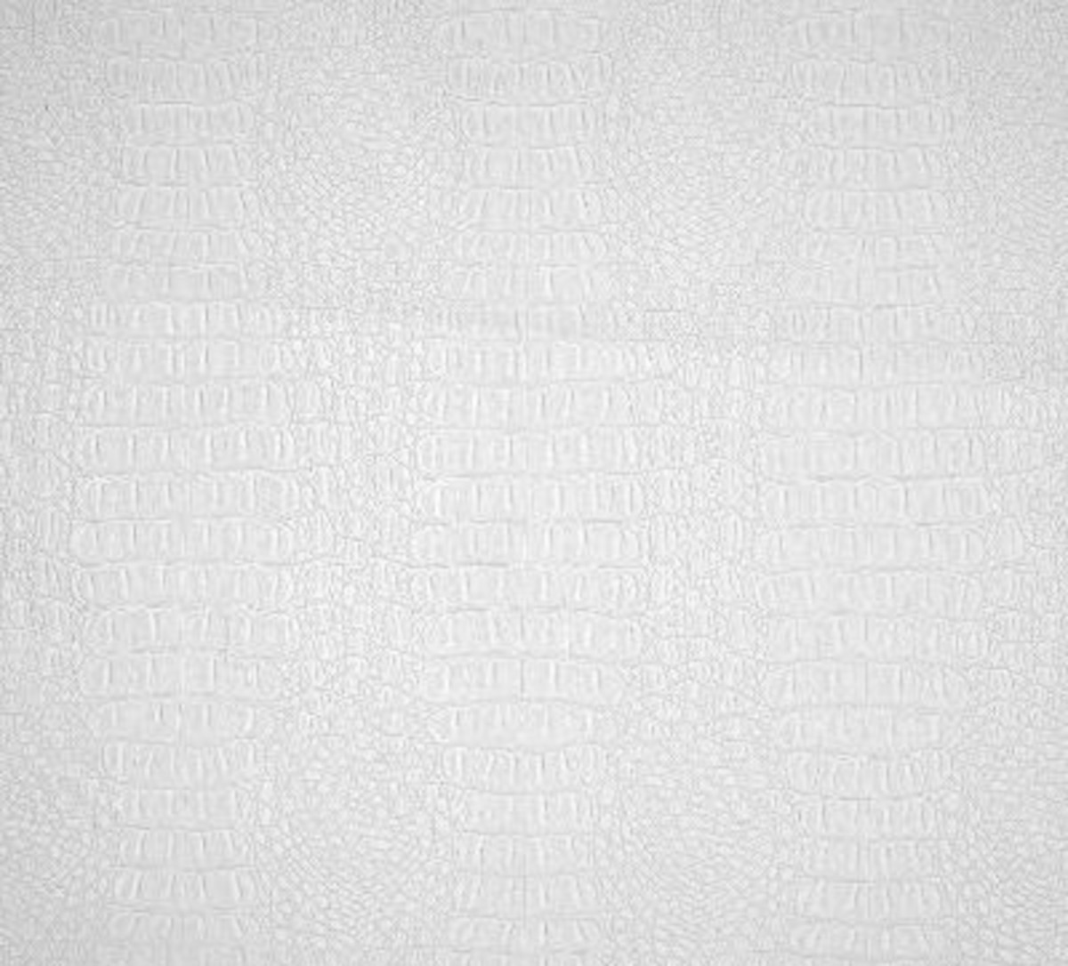 54" White Gator Faux Leather Fabric - By The Yard