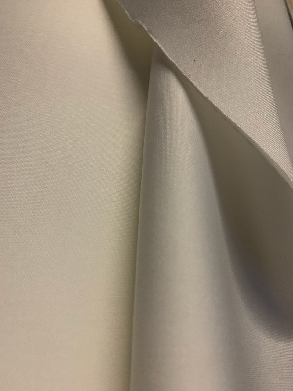58/60" Off-White Neoprene Scuba Fabric BTY 90% Poly 10% Spandex